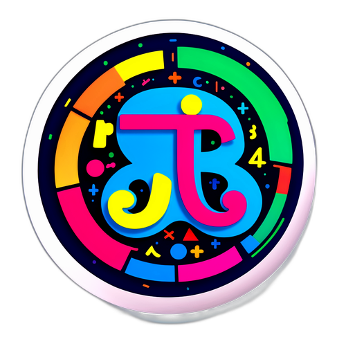 楽しいπステッカー