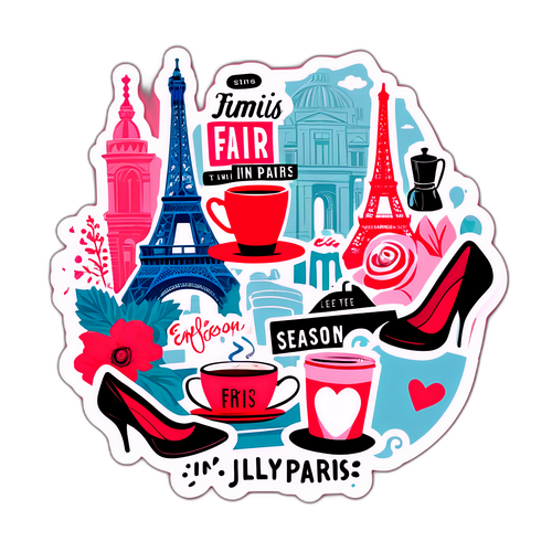 Emily in Paris Season 5 Collage Sticker