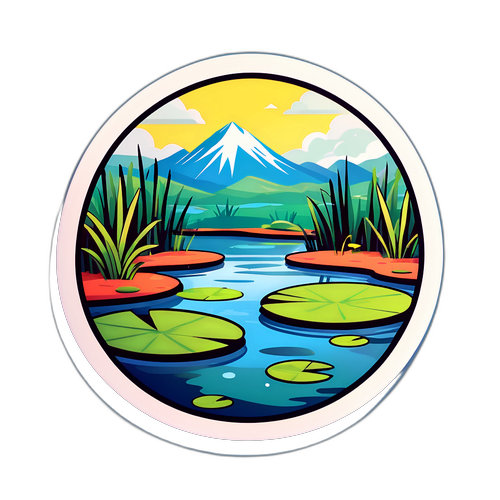 세련된 Pond7 디자인 스티커