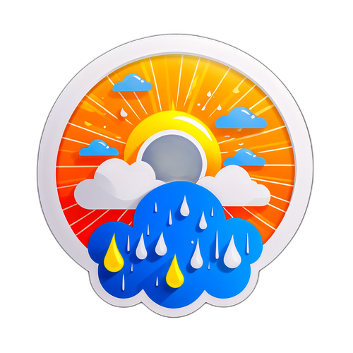 Wettervorhersage Aufkleber