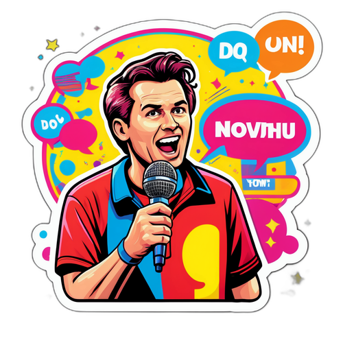 Originální nálepka Ondřeje Novotného v pop-art stylu