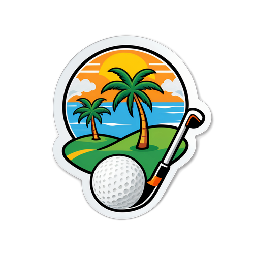 Stiker Bertemakan Tropis untuk Thailand Masters