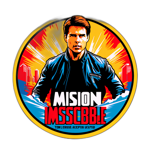 Modig klistermärke med Tom Cruise