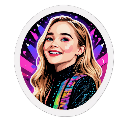 Autocollant de Sabrina Carpenter en concert