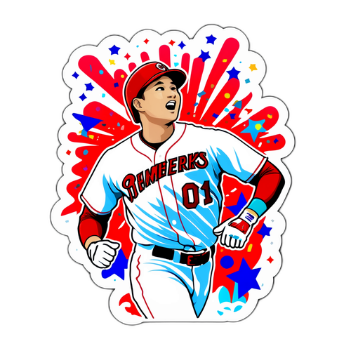 Sticker ni Shohei Ohtani na Nagsasaya Matapos ang Home Run