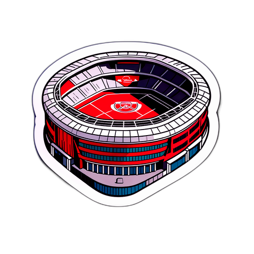 아스널의 에미레이트 스타디움 스티커