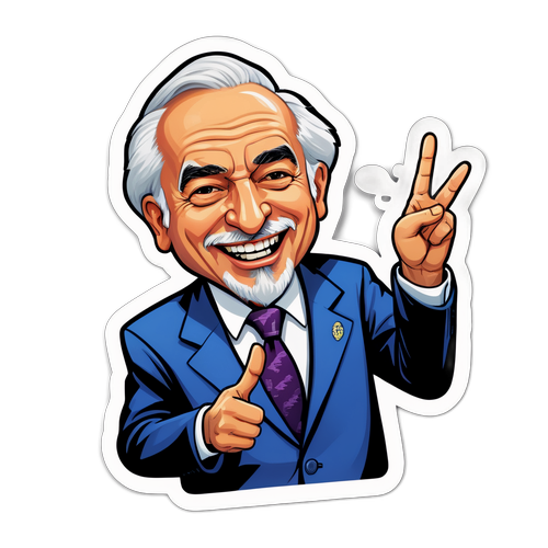 מדבקה קריקטורית של מיקי זוהר