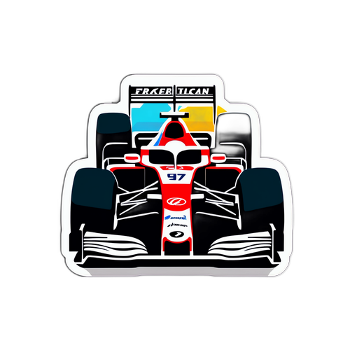 Minimalist F1 Podiumklistermärke