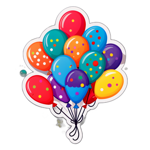 Masiglang Sticker para sa mga Piyesta