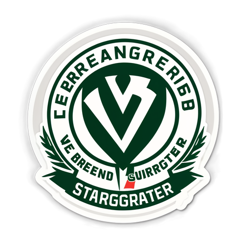 Stickers mit dem Motto "Stronger Together: Werder Bremen – VfB Stuttgart"