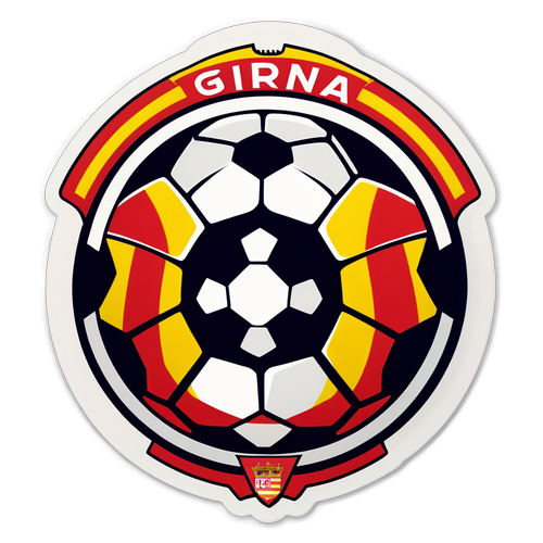 Šokující design: Logotyp Girona s fotbalovým míčem, který Obsazuje Španělské Barvy!