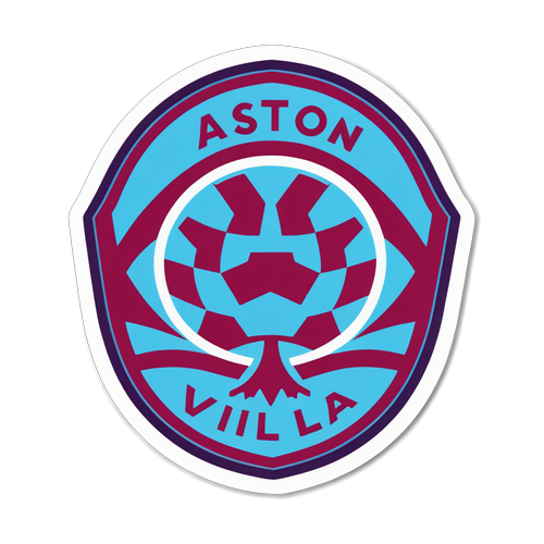 Aston Villa Hayranlarını Coşturacak Canlı Sticker: Futbol Tutkusunu Yansıtan Eğlenceli Tasarım!