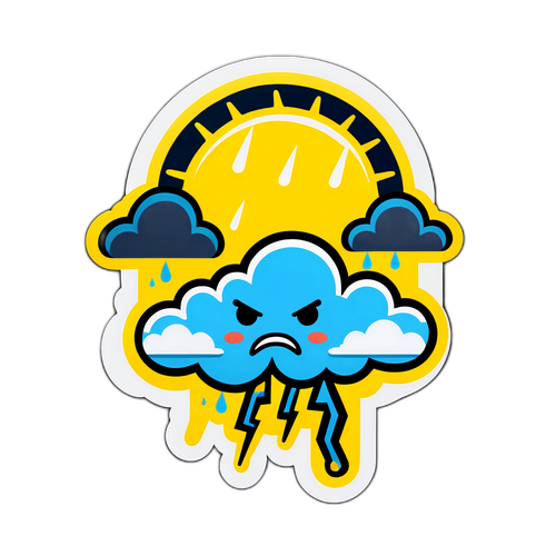 Sticker ng Masungit na Panahon