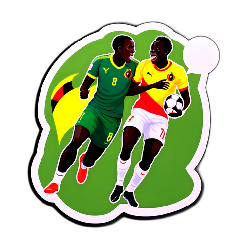 Wachezaji wa Uganda na Senegal Wakimbia Kwa Kujituma