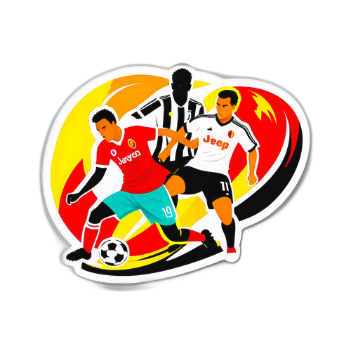 Wachezaji wa Juventus na Galatasaray Wakiwa Katika Mchezo