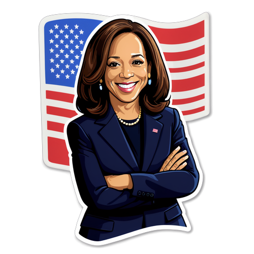 Kamala Harris Rayonne ! La Sticker Inspirante qui Célébrera l'Égalité !