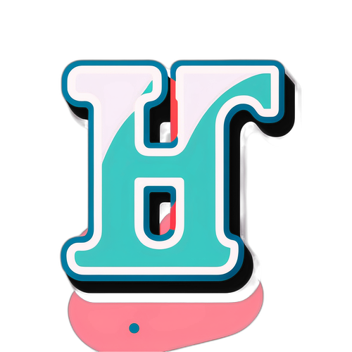 ईlegance और सादगी वाला 'm' के लिए न्यूनतम स्टिकर