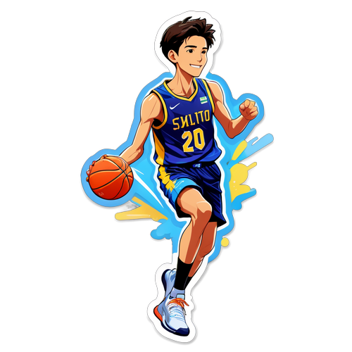 Disenyong Sticker ng Bughaw na Espiritu ni Kai Sotto