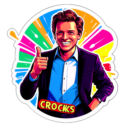 Een dynamische sticker van Thomas Crooks in actie