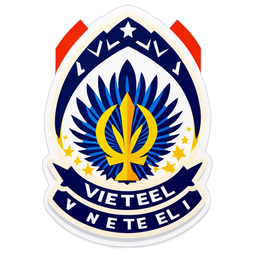 Những nhãn dán cho Viettel tại V-League với biểu tượng bùng nổ và bảng xếp hạng