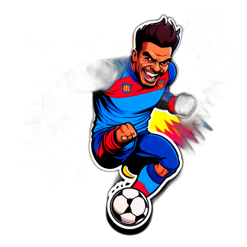 Caricatura de Ramon Sosa com superpoderes