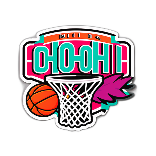 Miami Ohio Basketball Sticker