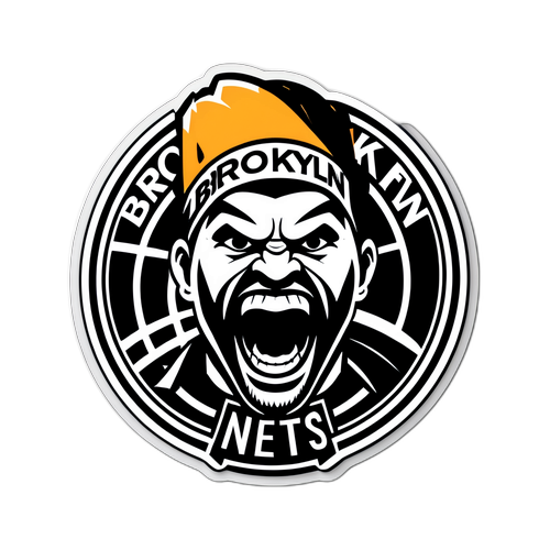 Adesivo Empolgante do Brooklyn Nets