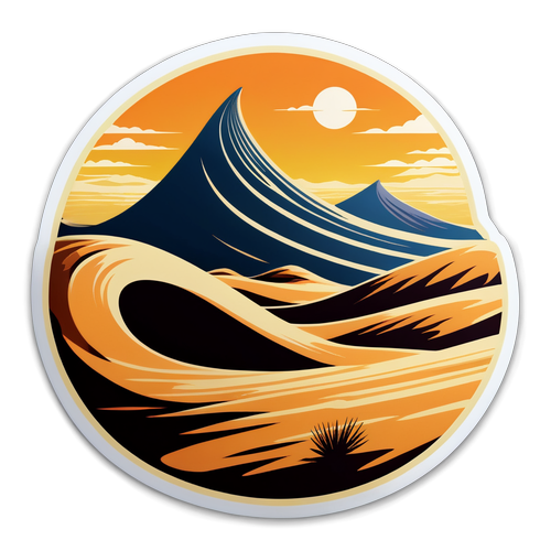 Dramatische Dünenlandschaft mit Sandwurm
