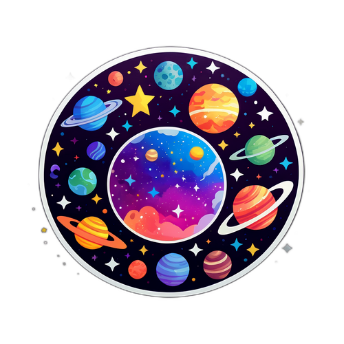 Celestial Galaxy Sticker