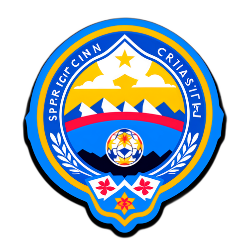 Logo Sporting Cristal dalam Latar Perkebunan Peru
