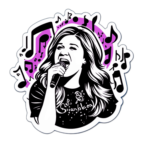 Sjov klistermærke af Kelly Clarkson