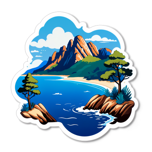 Serene Sticker van Cala Goloritze