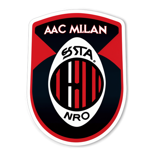 AC Milan logó matricája