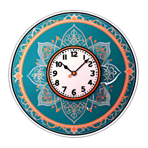 Desain Jam Minimalis 'Waktu Sholat Hari Ini'