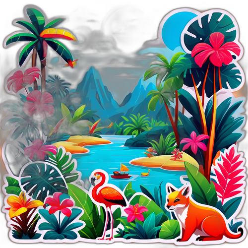 Kauniit maisemat tropiikin kasveineen ja eläimineen