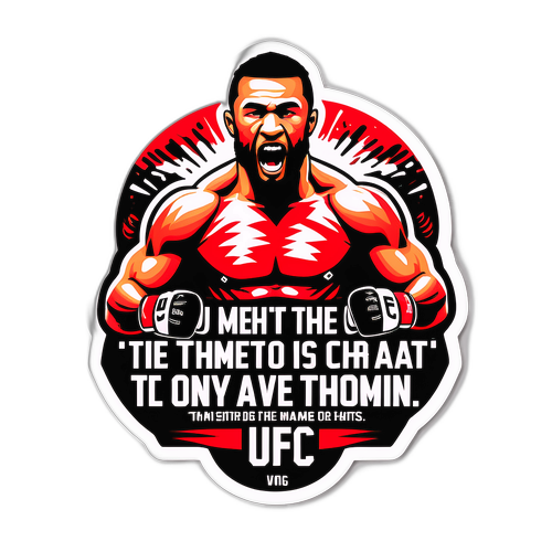 Motiverande UFC Klistermärke