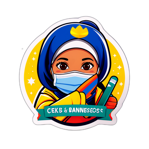 Sticker Dukungan Cek Bansos Kemensos