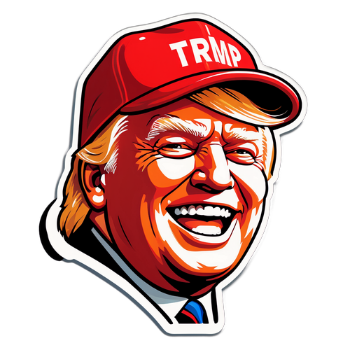 Donald Trump Punahattu ja Iloinen Hymy