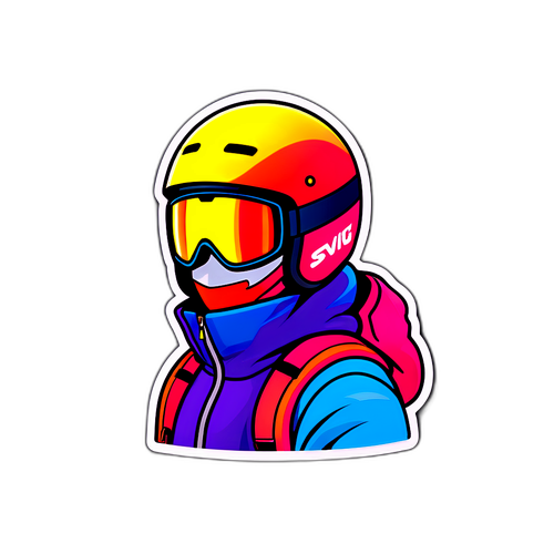 滑雪装备贴纸