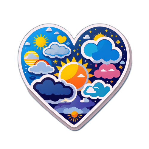 Chic na Sticker ng Panahon