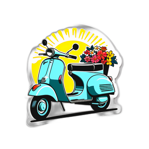 Adesivo Nostalgico Vespa