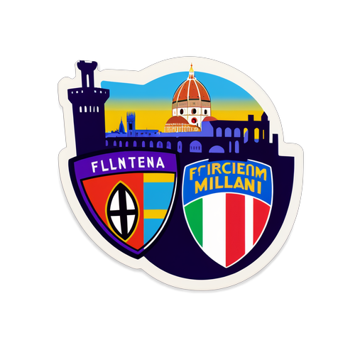 Fiorentina ve Inter Sticker