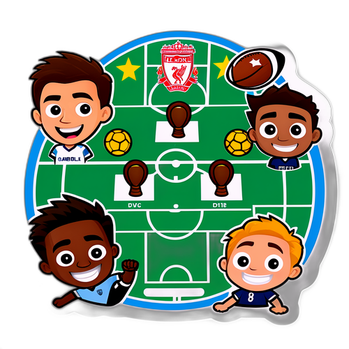 Pelekat Jadual EPL dengan Watak Animasi