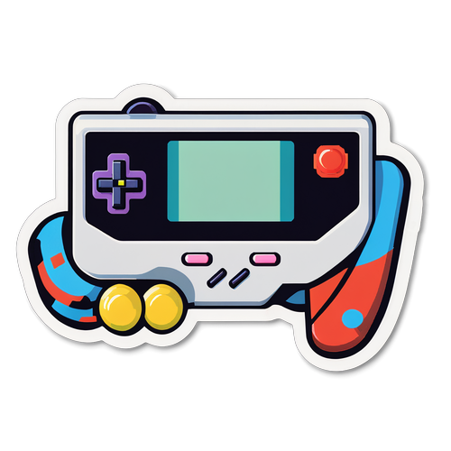Retro Gaming-Themed Sticker
