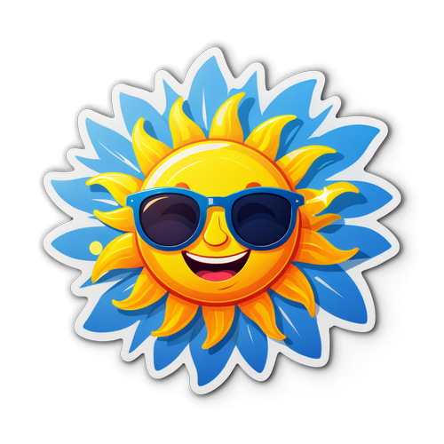 Sun's Out, Smiles Out! The Must-Have Sticker That Brightens Your Day!