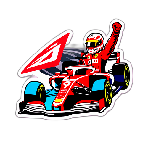 Živý nálepka Charlese Leclerca