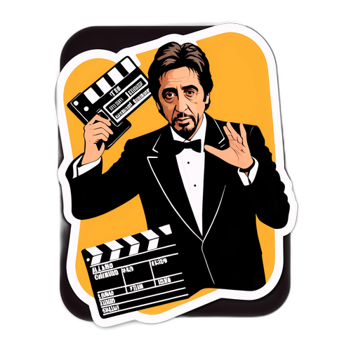 Cinematisk klistermärke med Al Pacino