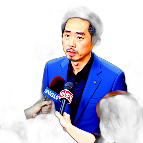 メディアの前で自信を持って話す田川透