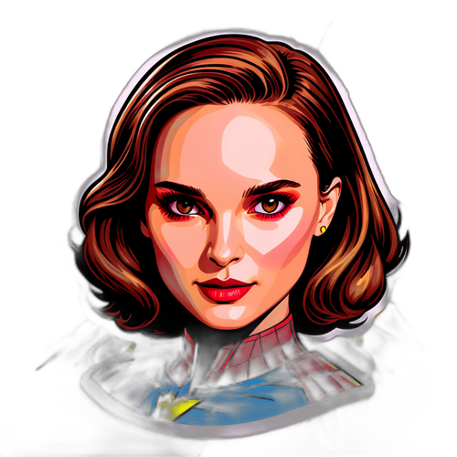 Superhero Natalie Portman Illustration