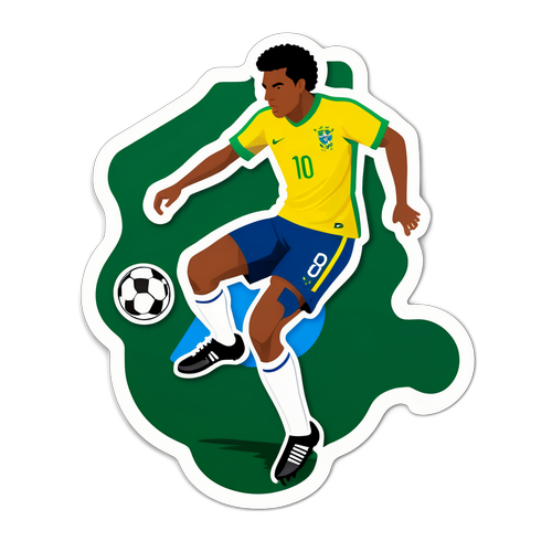 Adesivo Estilizado do Jogador Antony